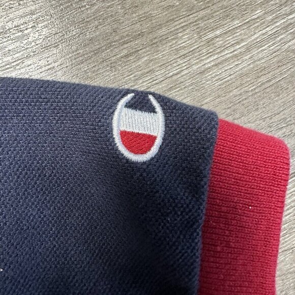 Vintage Champion Olympics Champion Polo Shirt Sz XL USA Team Blue Red white - Picture 5 of 7
